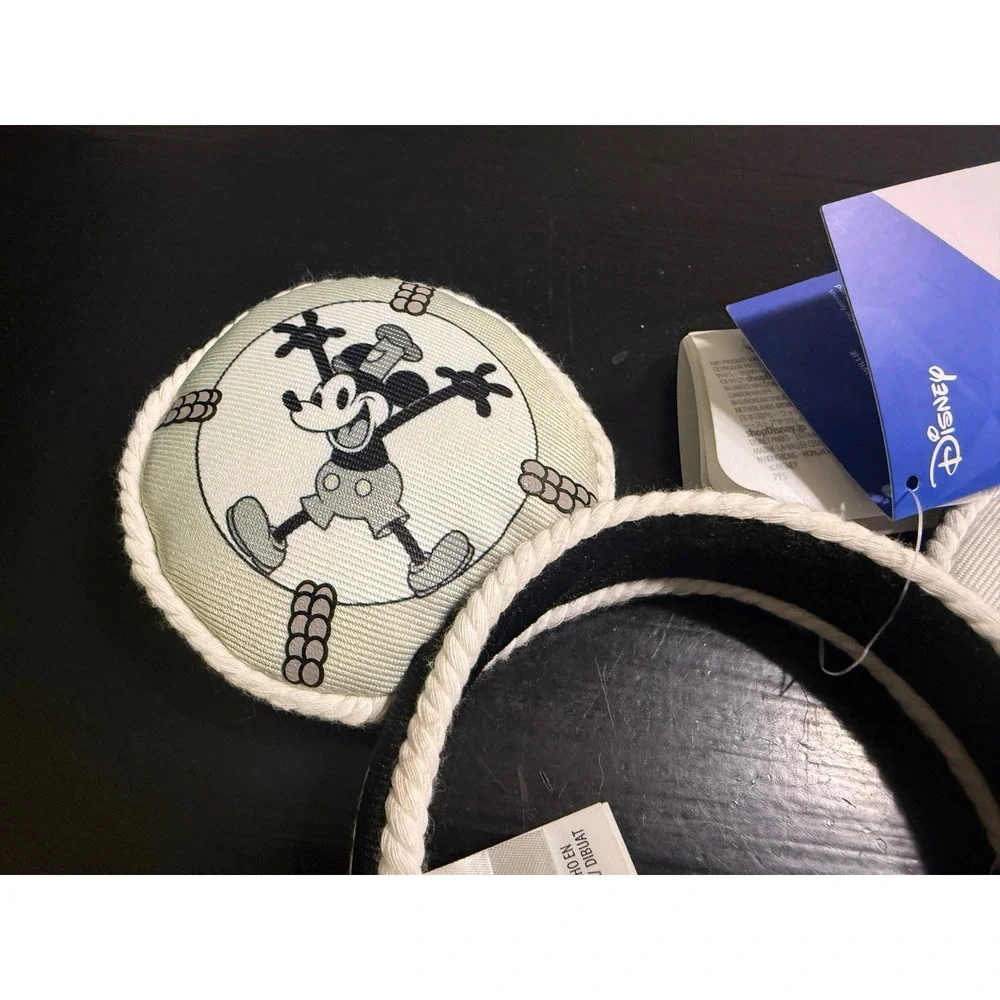 Disney 100 Decades Steamboat Willie Mickey Mouse Ear Headband 1920s NWT